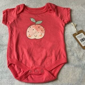 Mini Hop with Peach Design onesie
